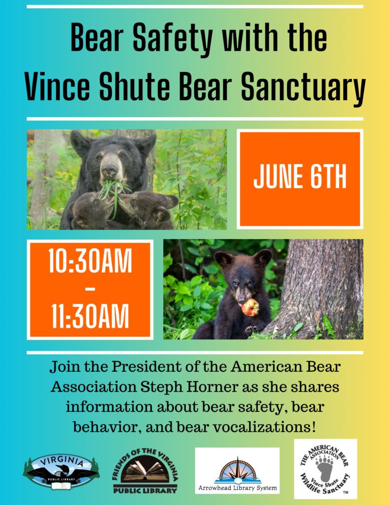 Bear Safety w/ Vince Shute Bear Sanctuary | VIRGINIA PUBLIC LIBRARY
